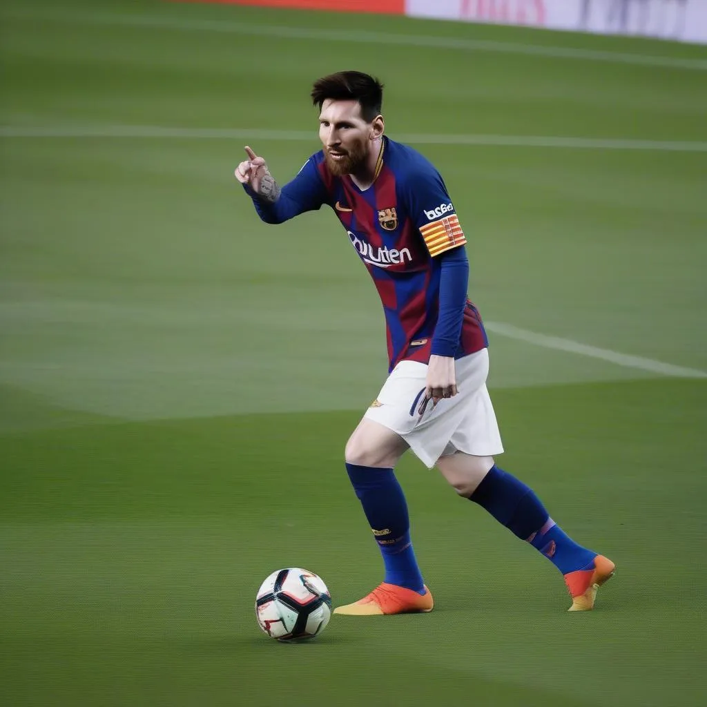 Lionel Messi kiến tạo cho đồng đội ghi bàn