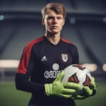 Thủ môn Lennart Grill trong màu áo Bayer Leverkusen