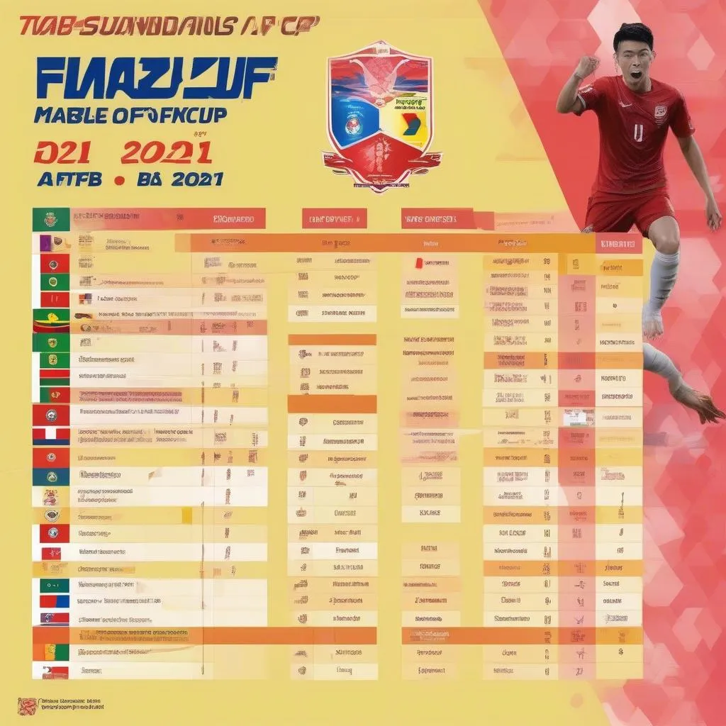 Lịch thi đấu AFF Suzuki Cup 2021