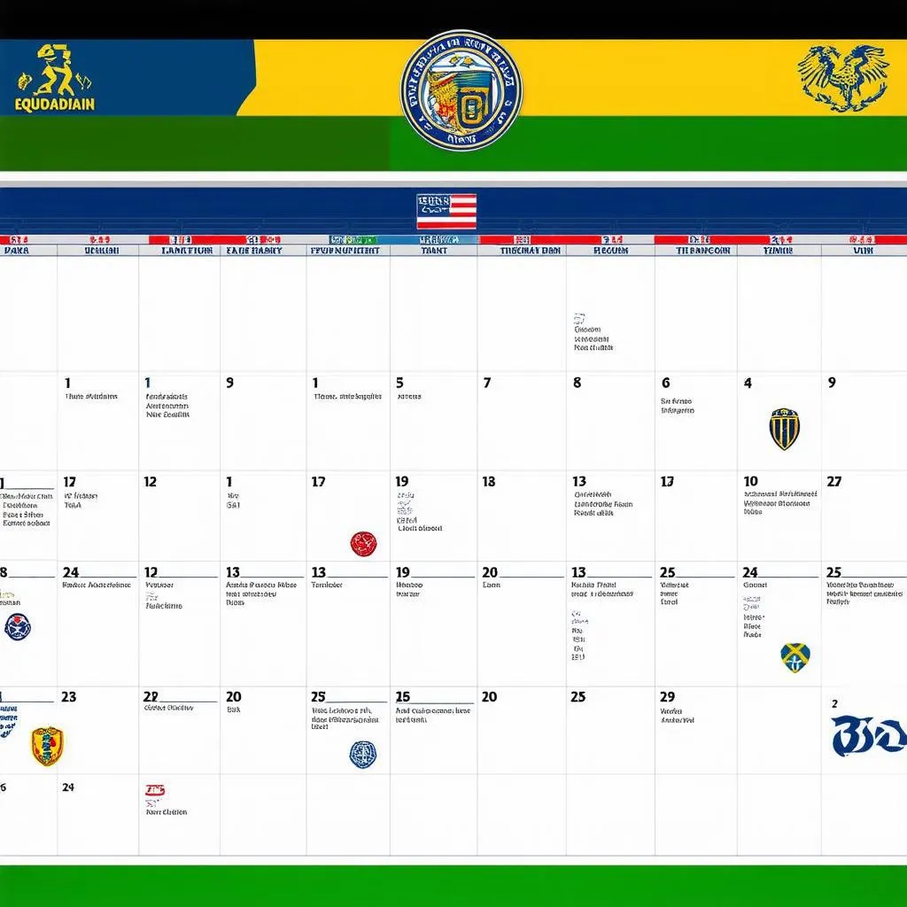 Lịch thi đấu bóng đá Ecuador
