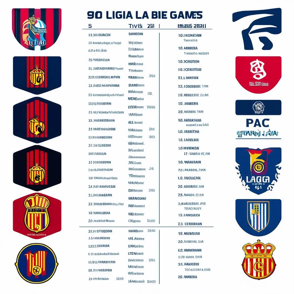 Lịch thi đấu La Liga