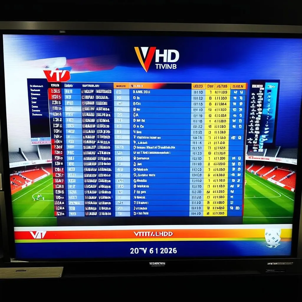 Lịch thi đấu bóng đá VTV6 HD