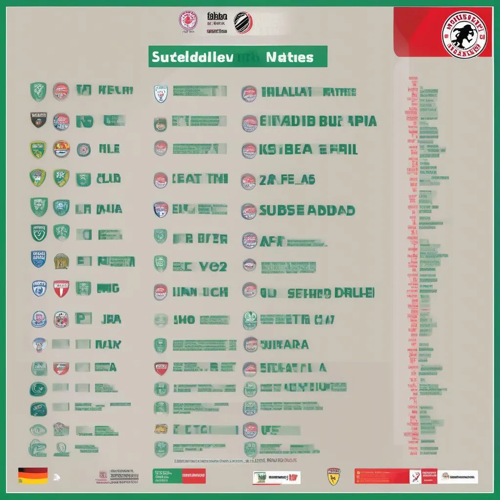 Lịch thi đấu Bundesliga