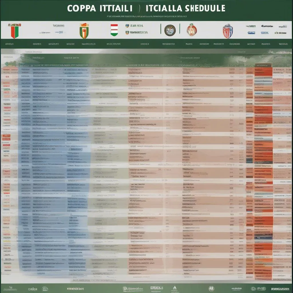 Lịch thi đấu Copa Italia