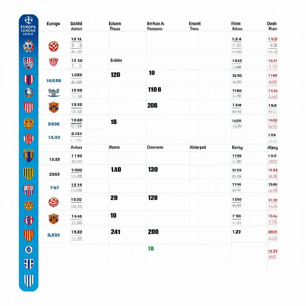 Lịch thi đấu Europa League