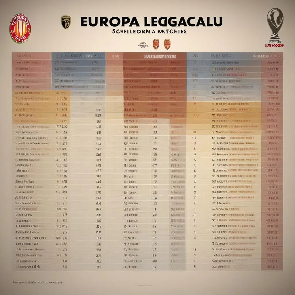 Lịch thi đấu Europa League