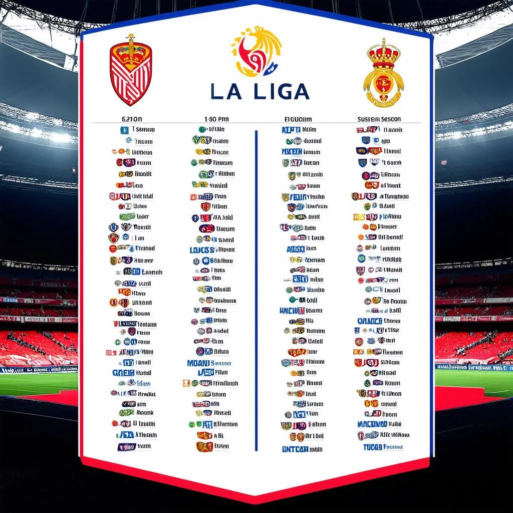 Lịch thi đấu La Liga