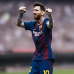 Lionel Messi ăn mừng chiến thắng