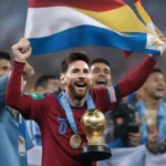 Messi nâng cao chiếc cúp vô địch Copa America