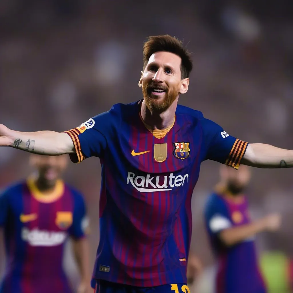 Lionel Messi khoác áo Barcelona