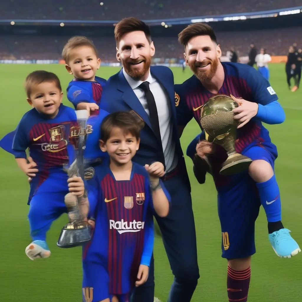 Lionel Messi, Thiago Messi và gia đình