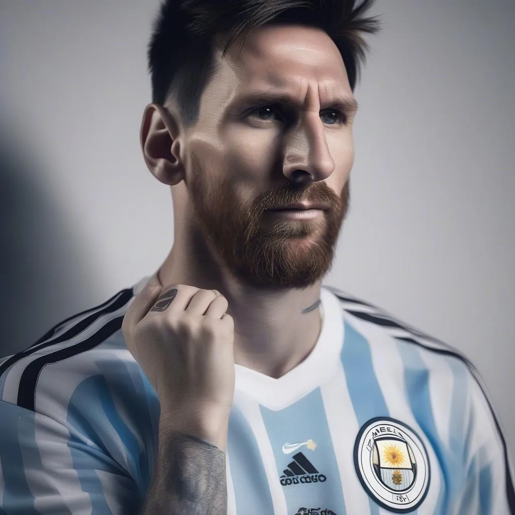 Lionel Messi trong màu áo Argentina