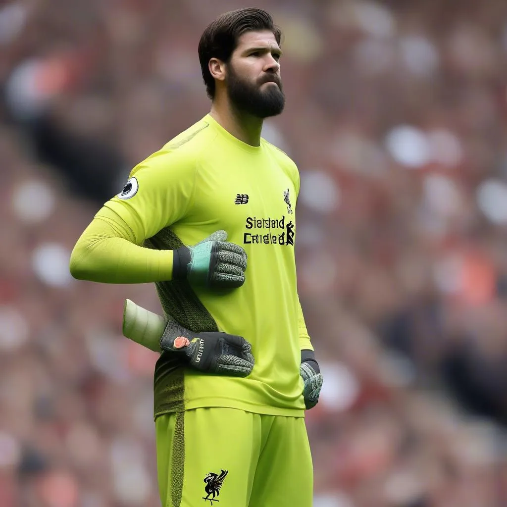 Alisson Becker, thủ môn của Liverpool, xuống phong độ trong mùa giải vừa qua