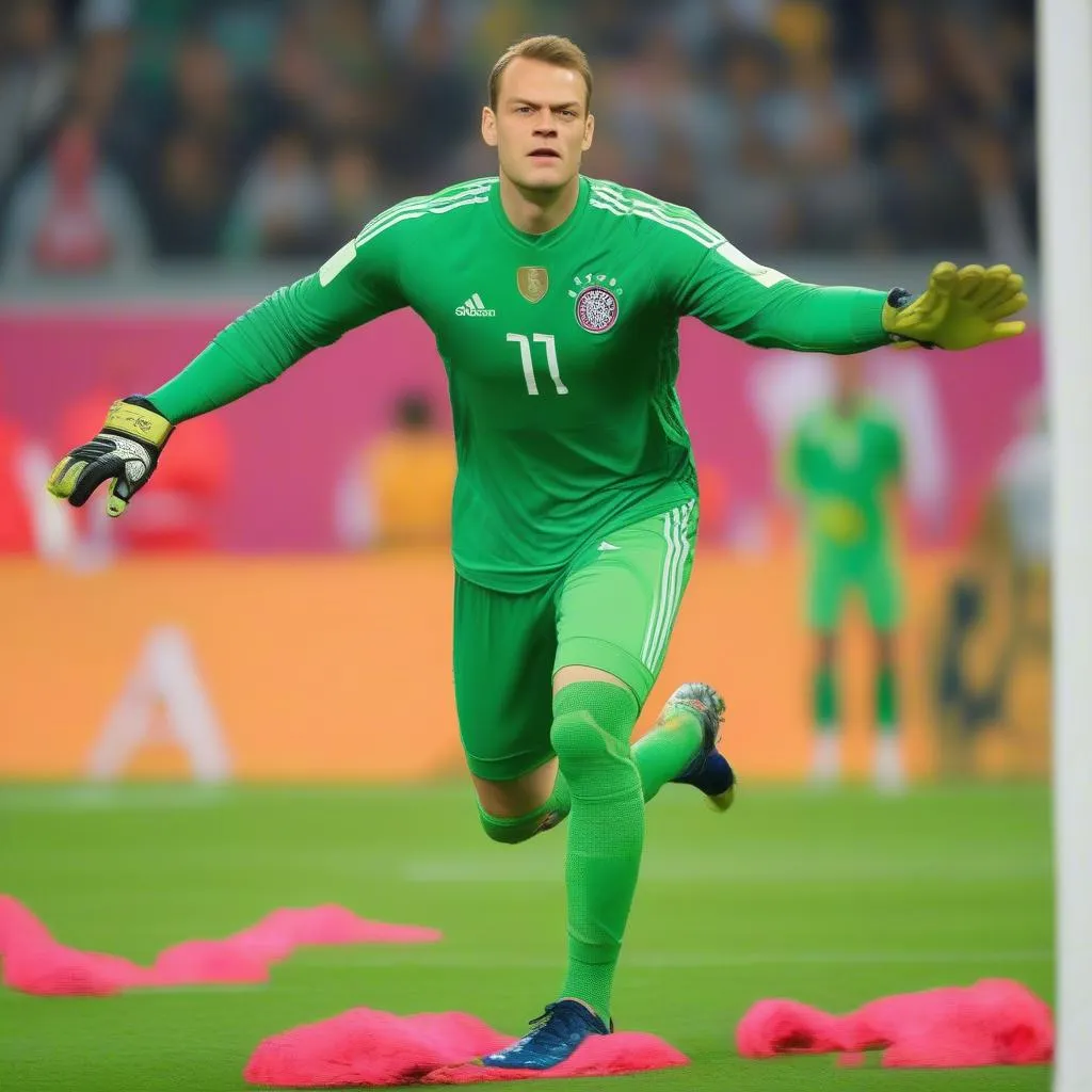 Manuel Neuer lao ra cản phá