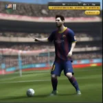 Hình ảnh Messi 2008 trên FIFA Online 3 với những kỹ năng điêu luyện và phong cách chơi đầy sức hút.