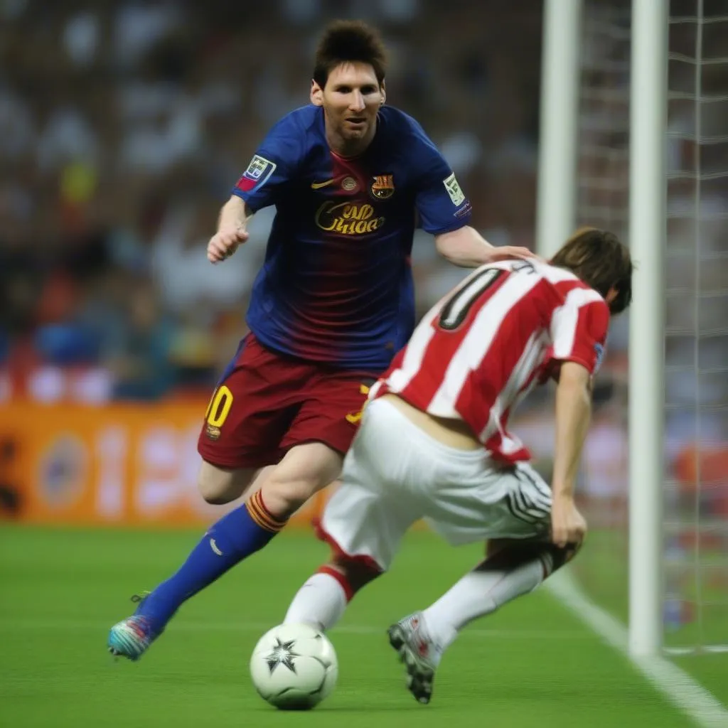 Lionel Messi ghi 2 bàn thắng trong trận chung kết Champions League năm 2009