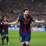 Hình ảnh Messi ghi bàn trong mùa giải La Liga 2014