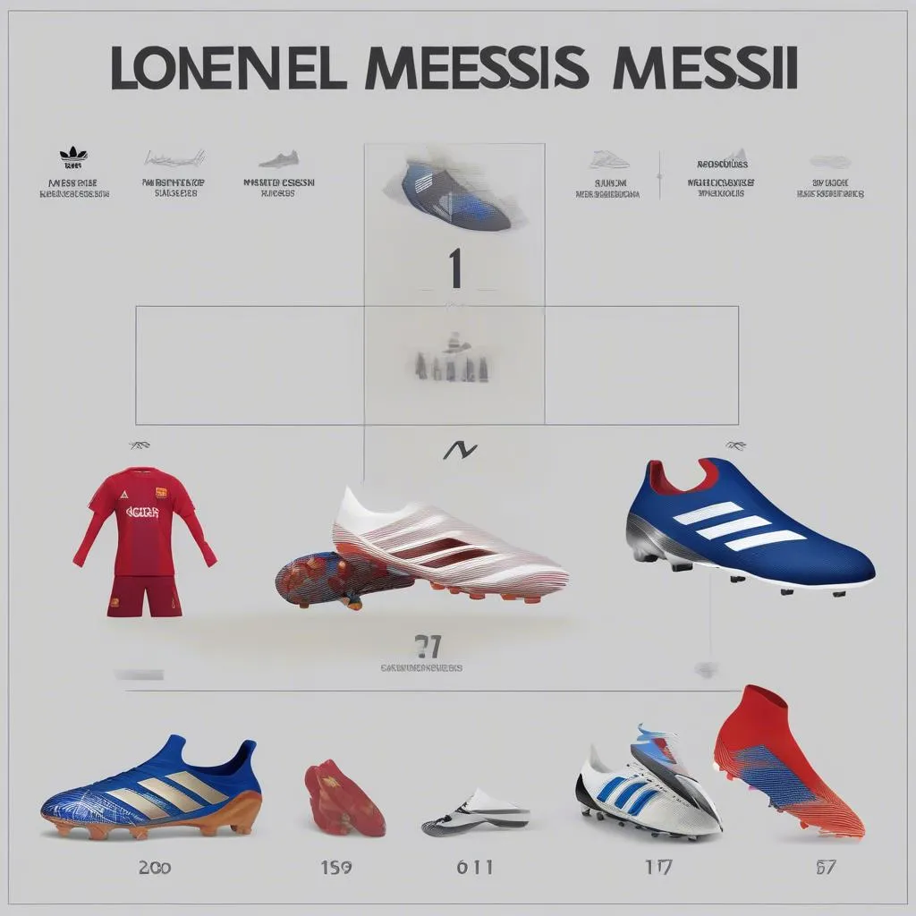 Giày đá banh Adidas Messi: Hành trình từ "El Pulga" đến tượng đài