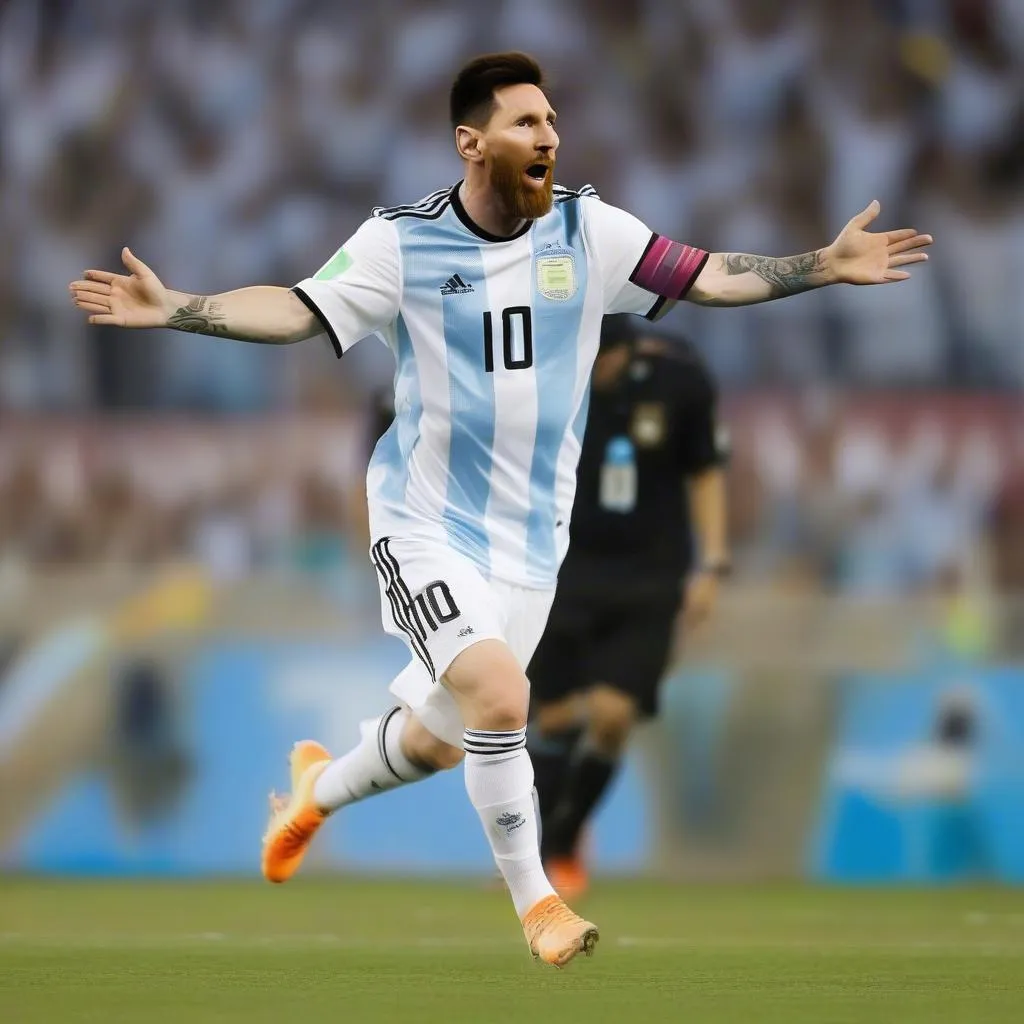 Messi Celebrating Goal