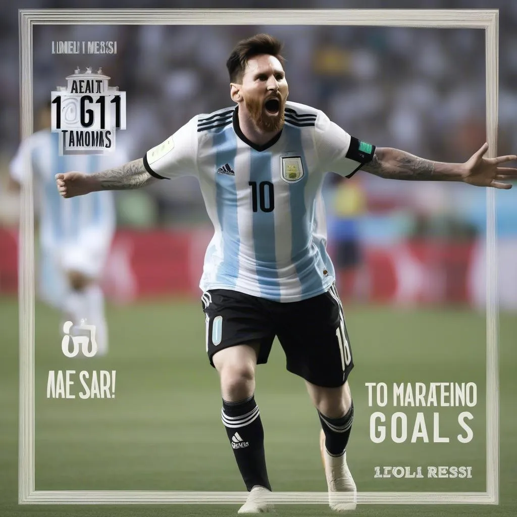 Lionel Messi ghi bàn cho ĐTQG Argentina