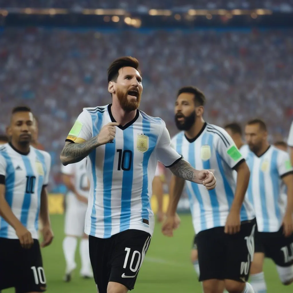 áo đấu messi argentina