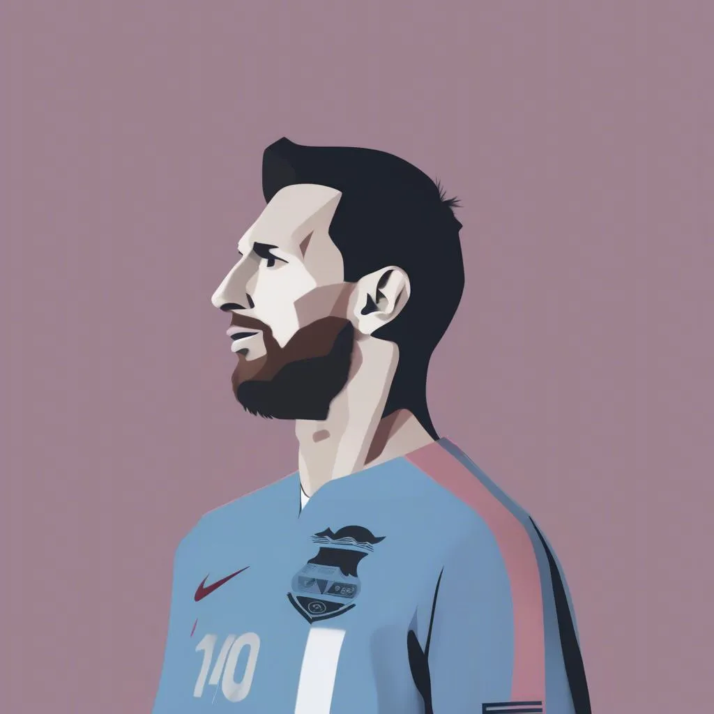 Ảnh Nền Messi Phong Cách Minimalist