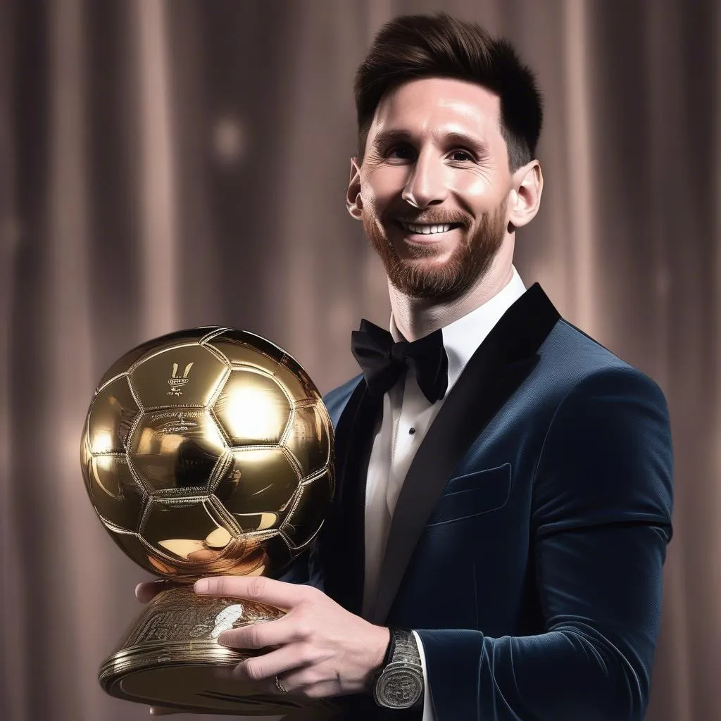 Lionel Messi, với danh hiệu Ballon d'Or, là huyền thoại sống của bóng đá thế giới