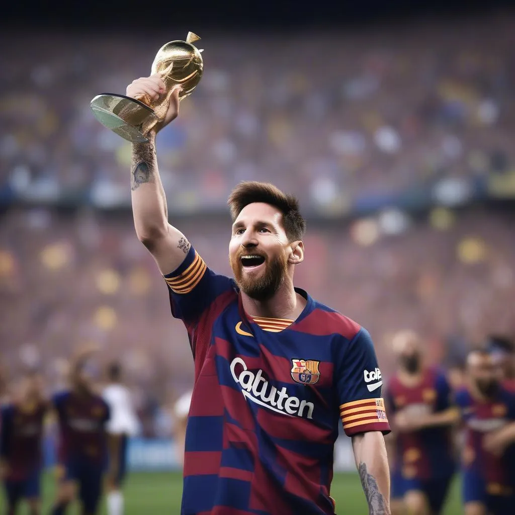 Lionel Messi, huyền thoại bóng đá, biểu tượng của Barcelona