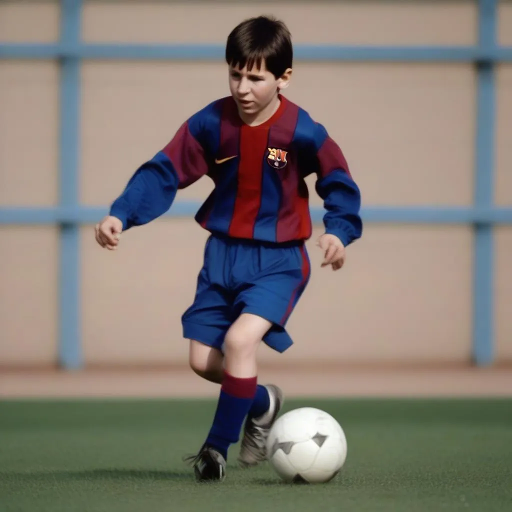 Lionel Messi tại La Masia, học viện đào tạo trẻ của Barcelona