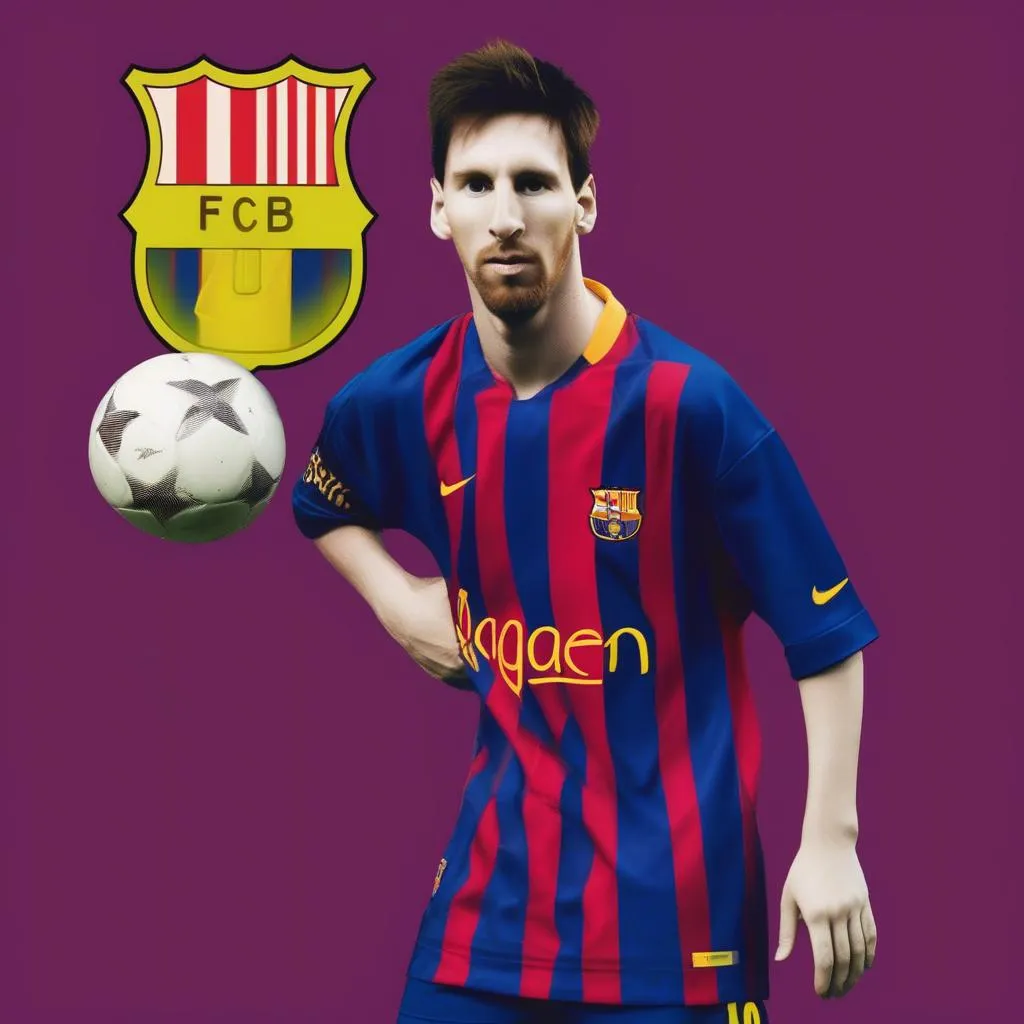 Lionel Messi khoác áo Barcelona