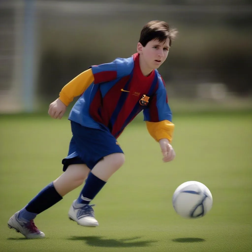 Lionel Messi tại lò đào tạo La Masia