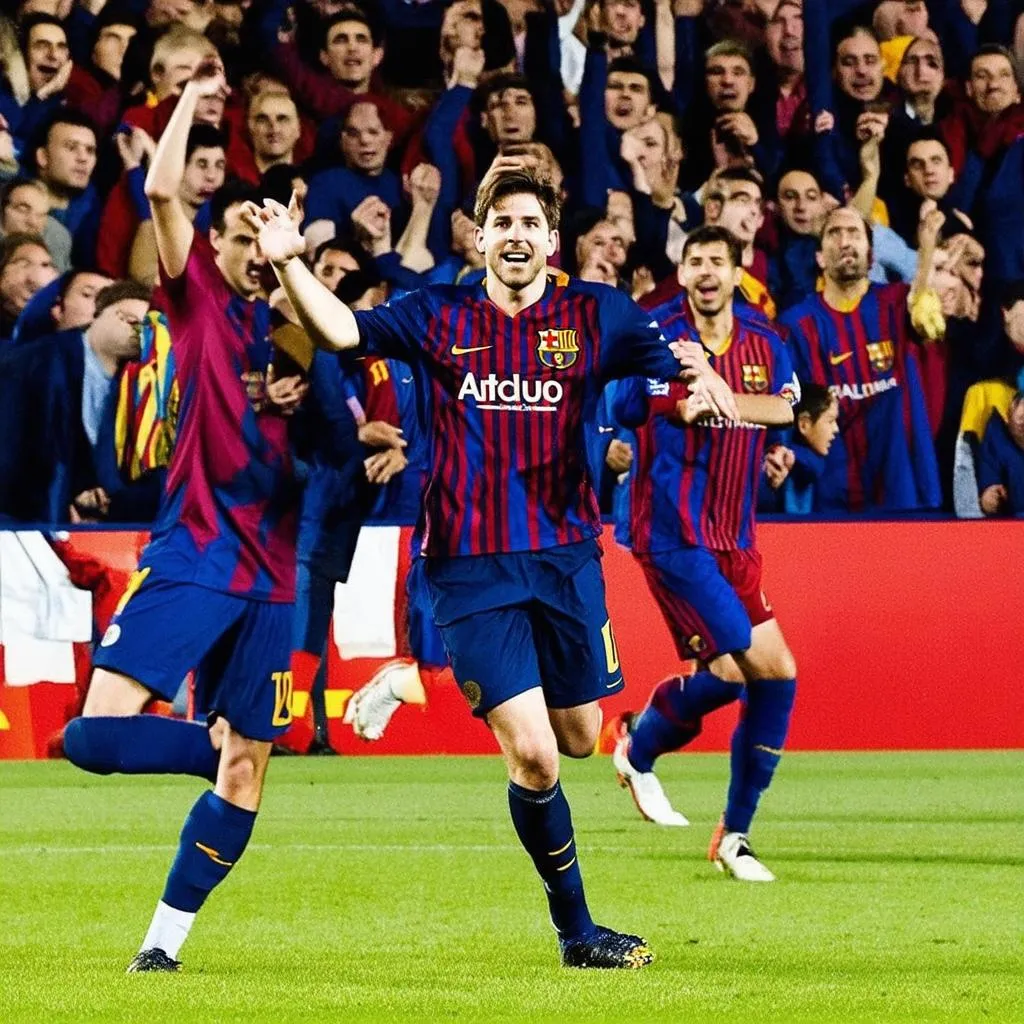 Messi Barcelona tuổi trẻ