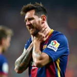 Messi bị chấn thương cổ