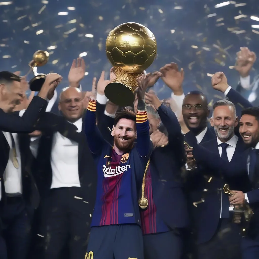 Lionel Messi nâng cao Quả Bóng Vàng lần thứ 7, cùng đội tuyển Argentina vô địch World Cup 2022