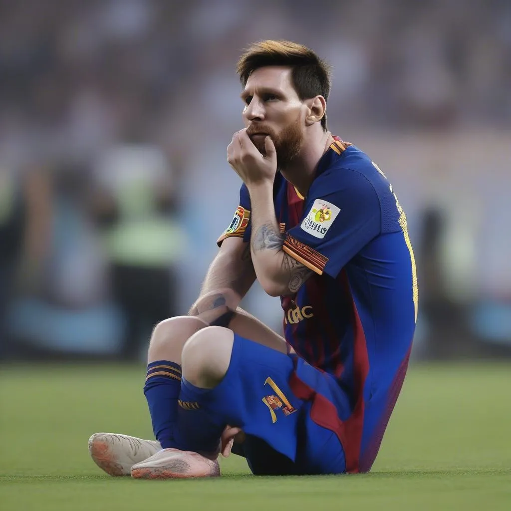 Messi Bực Tức Khi Áp Lực &quot;Nghiền Nát&quot; Tâm Trạng