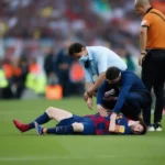 messi bị chấn thương