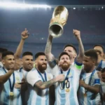 Messi nâng cao cúp vô địch Copa America