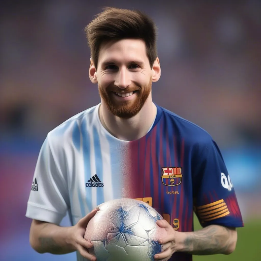 Messi cấy râu: Bí mật của vẻ nam tính?