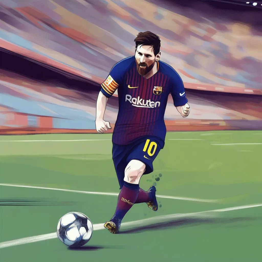 Messi tạo nên bàn thắng bằng chân trái