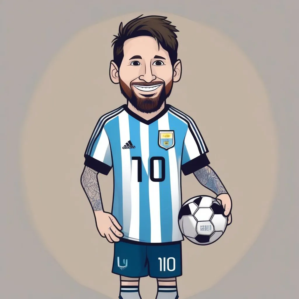 Messi chibi dễ thương