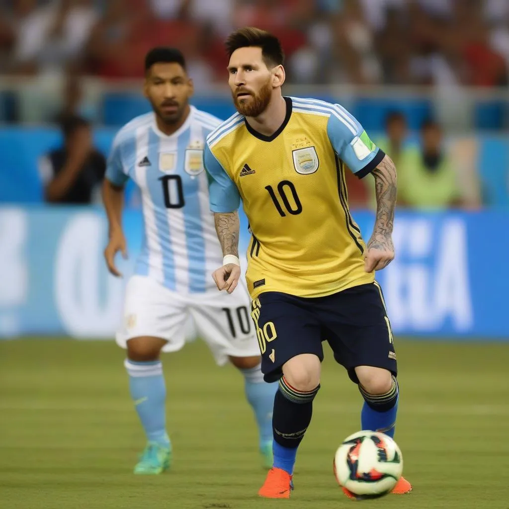 Lionel Messi trong trận chung kết Copa America 2016