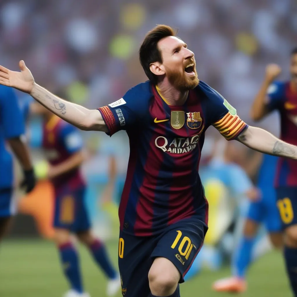 Messi ghi bàn từ chấm phạt đền