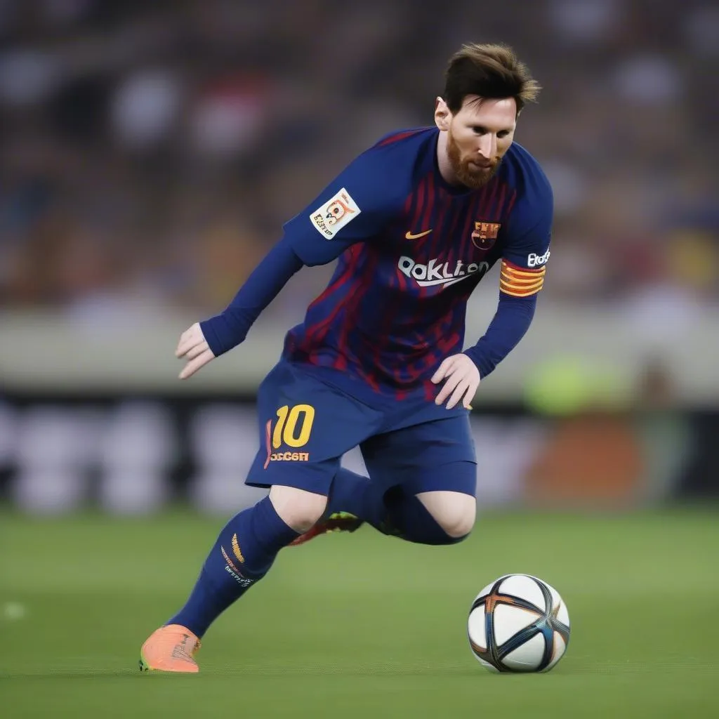 Messi dẫn bóng