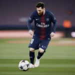 Messi đang chơi bóng