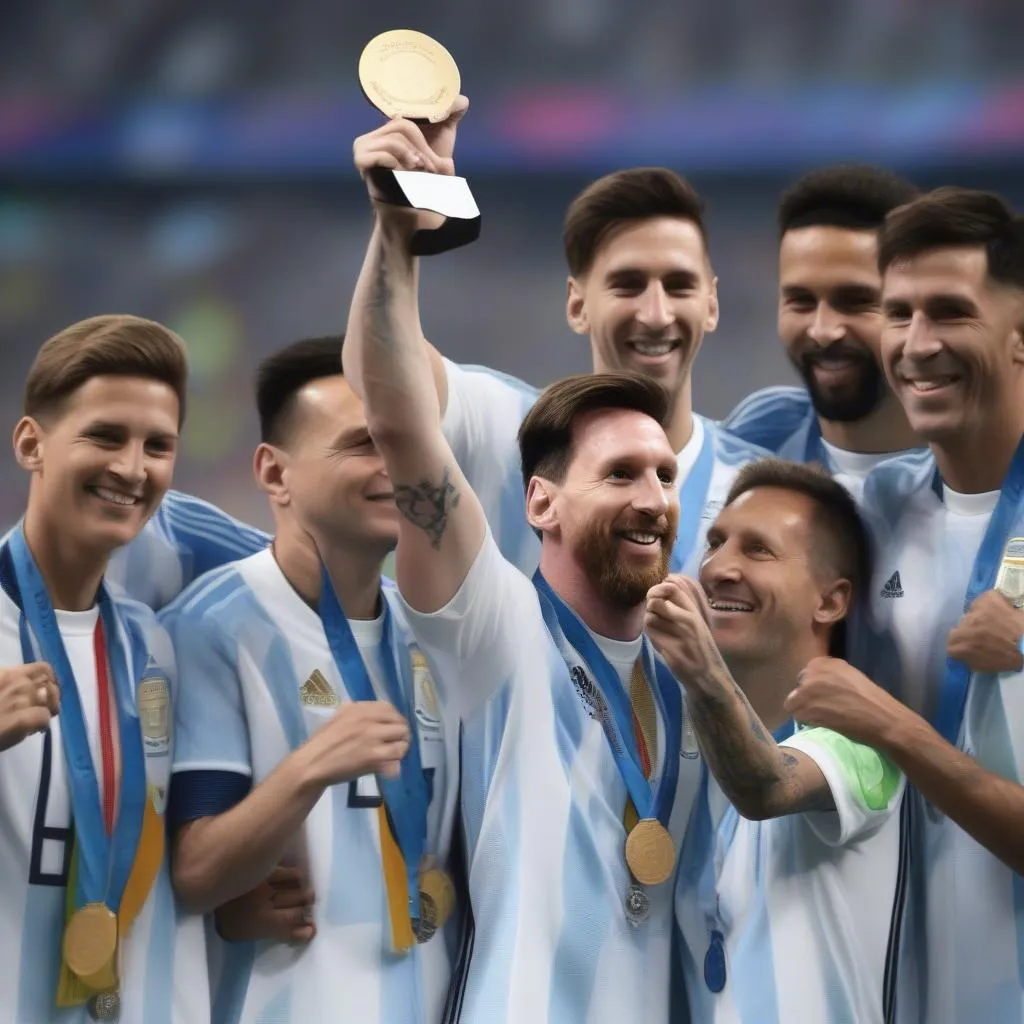 Messi nhận huy chương đồng tại World Cup 2022