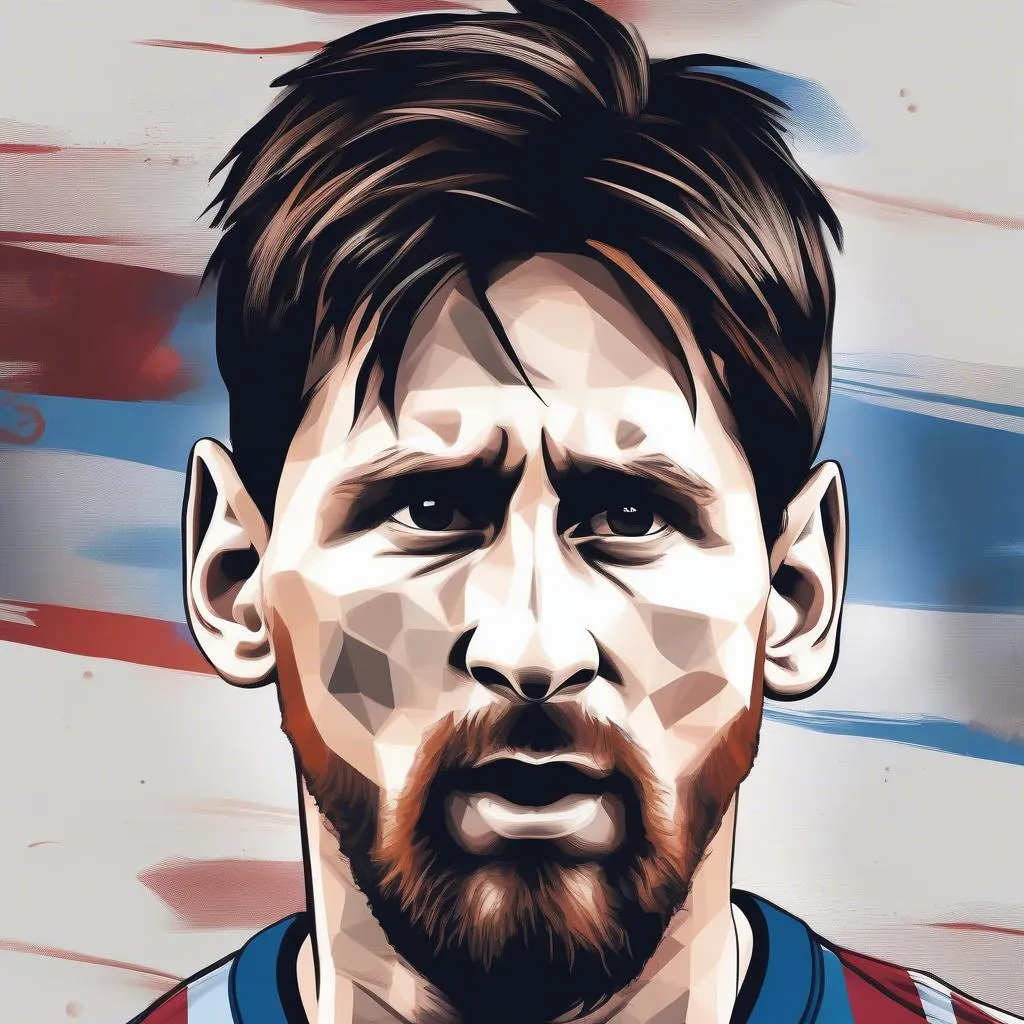 Tác phẩm nghệ thuật đầy cảm hứng về Messi