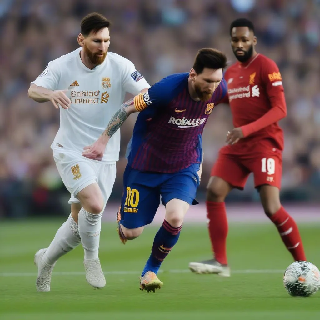 Messi Đi Bóng Qua Đối Thủ