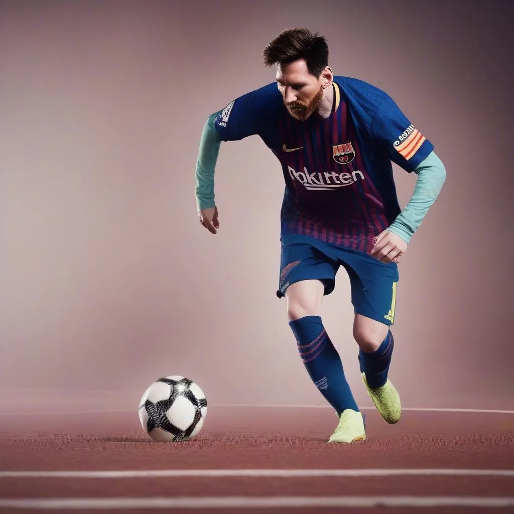 Messi Di Chuyển Cùng Bóng Với Giày Adidas Nemeziz 18