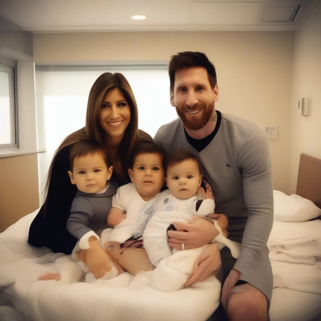 Messi Và Gia Đình Hạnh Phúc Bên Bé Ciro