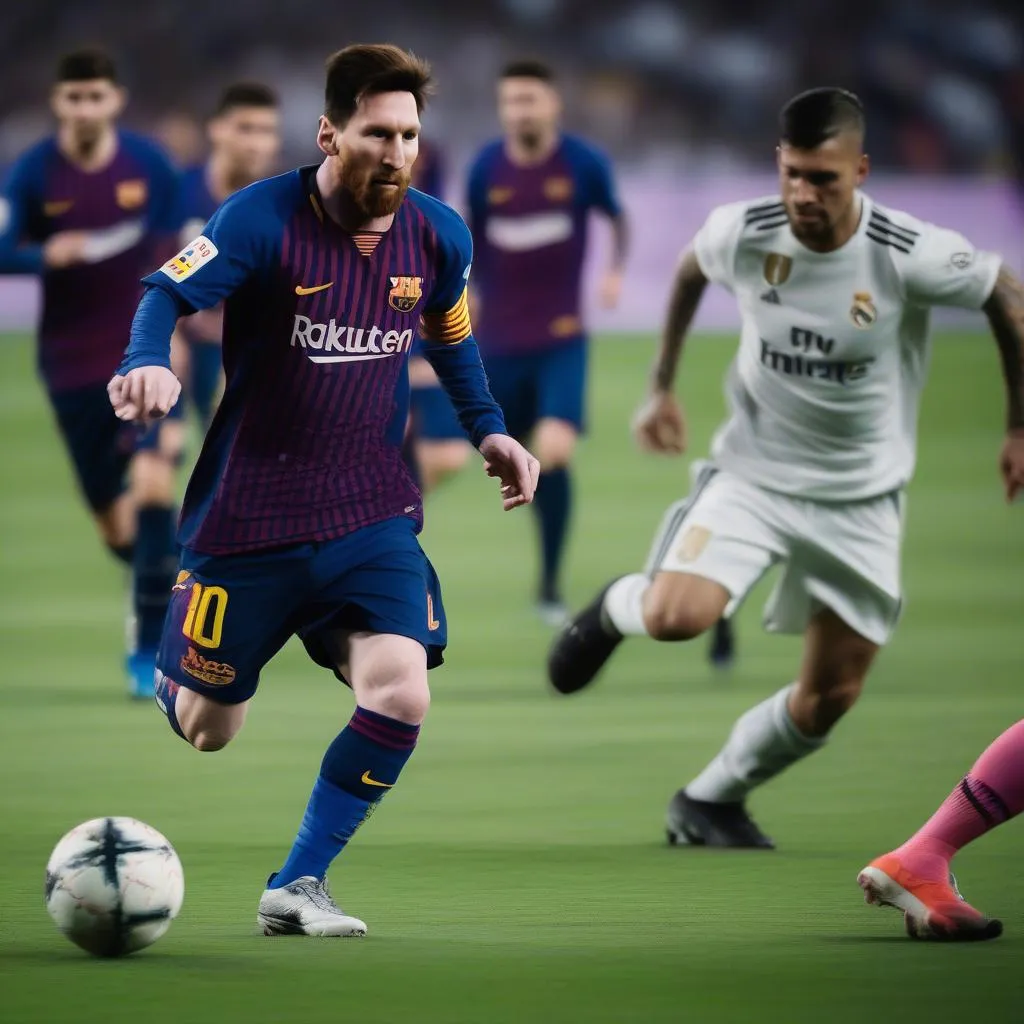 messi dribble qua người